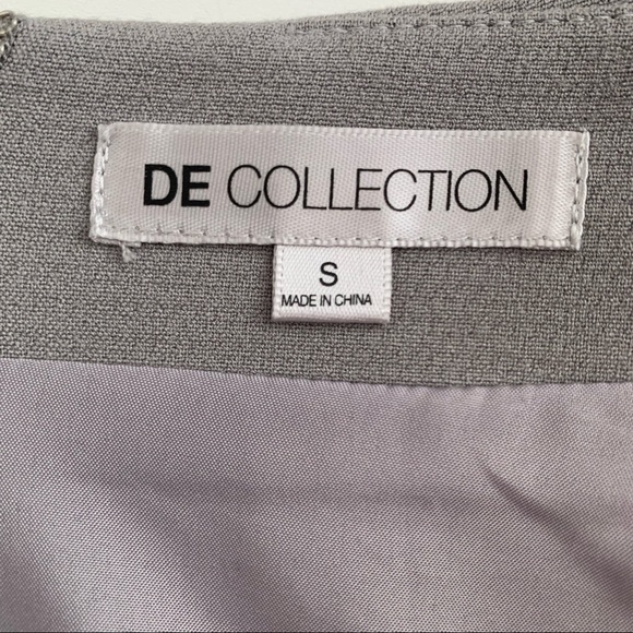 EUC De Collection Gray Cutout Scallop Hem Skirt Size S - Picture 2 of 11